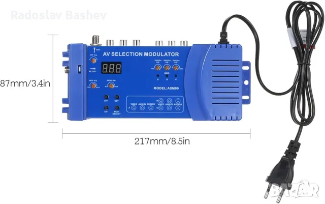 AV модулатор за избор Професионален PAL NTSC стандартен VHF UHF RF модулатор., снимка 5 - Друга електроника - 47285275