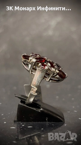 Сребърен пръстен/Липсва един камък,и е скъсан, снимка 3 - Пръстени - 50660669