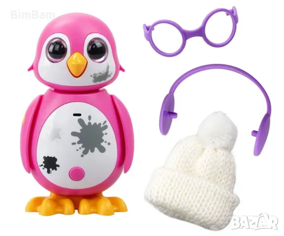 Интерактивна играчка Мини пингвин розов / син / черен - светлинни и звукови ефекти  / Silverlit , снимка 5 - Образователни игри - 49172589