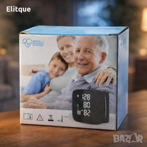 Преносим дигитален апарат за кръвно налягане за китка с LCD дисплей и памет, снимка 6 - Друга електроника - 53256092