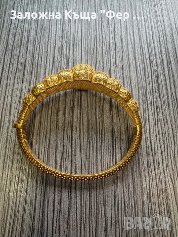Златна гривна 14к, снимка 4 - Гривни - 53427591