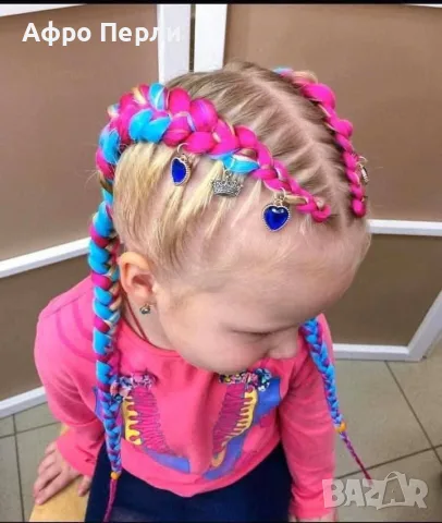 🎁Боксьорски Плитки 👑Box braids Детски прически Опашки Бохо Туистъри Ариел Къдрици Афро Канекалон , снимка 10 - Аксесоари за коса - 55848181
