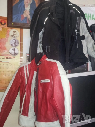 Дебело, топло кожено яке - оригинал, от дебел, тежък телешки бокс Текстилно яке за мотор Мъжка шуба, снимка 8 - Якета - 52103635