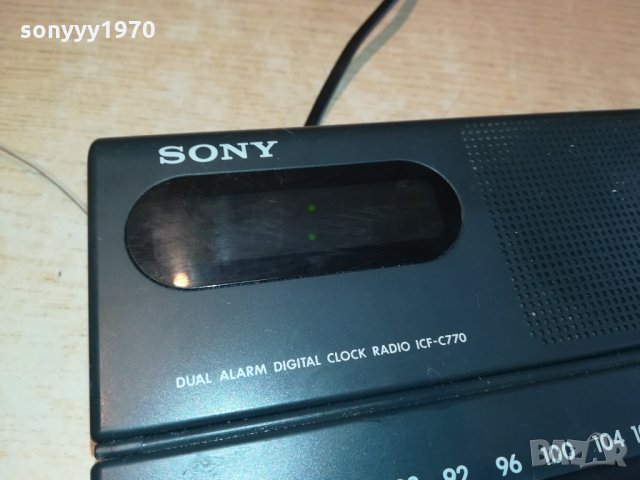 SONY ICF-C770 RADIO CLOCK MACHINE 0203221635, снимка 5 - Радиокасетофони, транзистори - 35971291