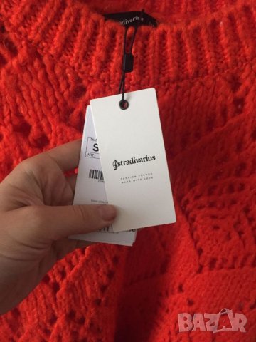 Уникален оранжев пуловер, снимка 4 - Блузи с дълъг ръкав и пуловери - 38829714