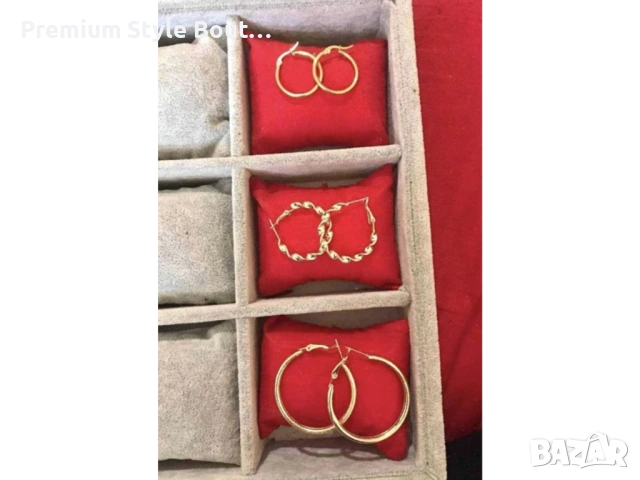 комплект обеци от медицинска стомана 