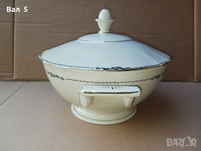 Много красив стар порцеланов супник Koenigszelt - Германия, снимка 4 - Антикварни и старинни предмети - 51709312