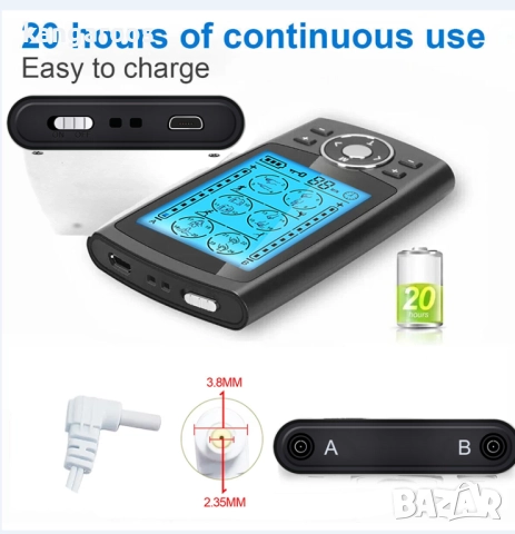 Уред за електростимулация AresPro, С 4 електрода, 24 режима, снимка 2 - Медицинска апаратура - 52357740