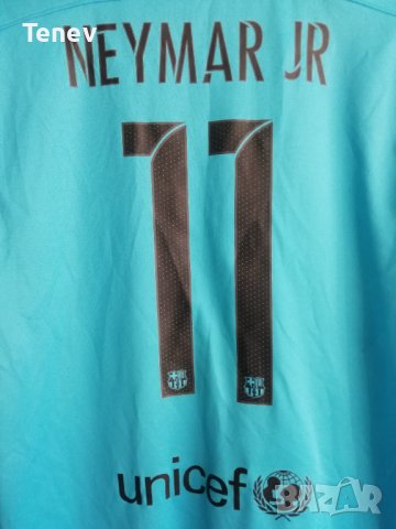Barcelona Neymar Jr Nike оригинална фланелка тениска Неймар Барселона екип 2015/2016 third , снимка 3 - Тениски - 41534168