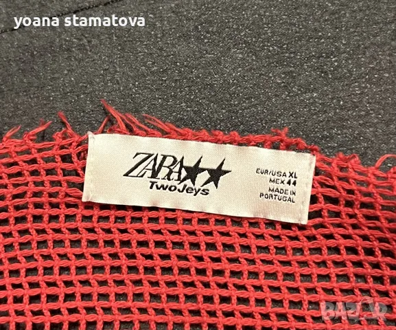 Мрежеста блуза Zara, снимка 3 - Блузи с дълъг ръкав и пуловери - 55804812