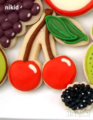 череша череши метална форма резец за сладки тесто бисквитки декор, снимка 3 - Форми - 50182986