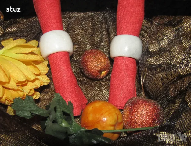 Мраморни халки, пръстени за салфетки, комплект 2бр., снимка 3 - Аксесоари за кухня - 50183302