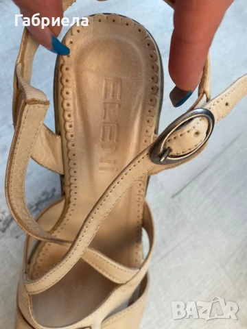 Високи сандали, естествена кожа, снимка 4 - Сандали - 50967482