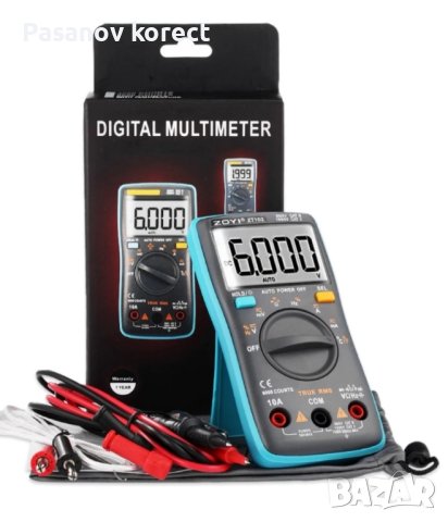 професионален мултицет ZT102 6000 (мултиметър цифров дигитален уред), снимка 7 - Друга електроника - 44438916