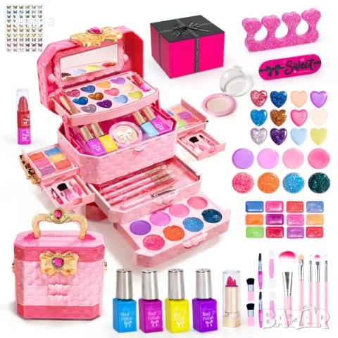 Луксозен музикален куфар с гримове за деца , снимка 13 - Рисуване и оцветяване - 53636523