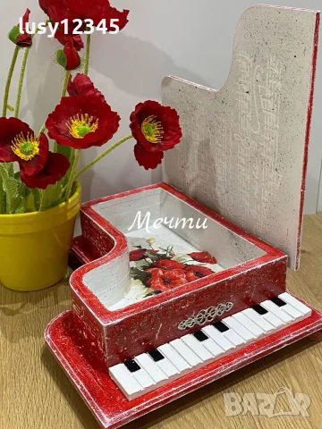 Кутия-пиано с макове!, снимка 5 - Пиана - 55880767