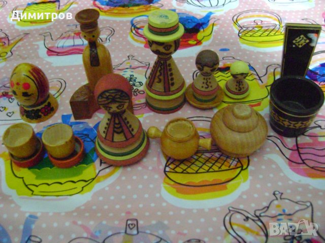 Лот дървени играчки от СССР, снимка 2 - Антикварни и старинни предмети - 44198078
