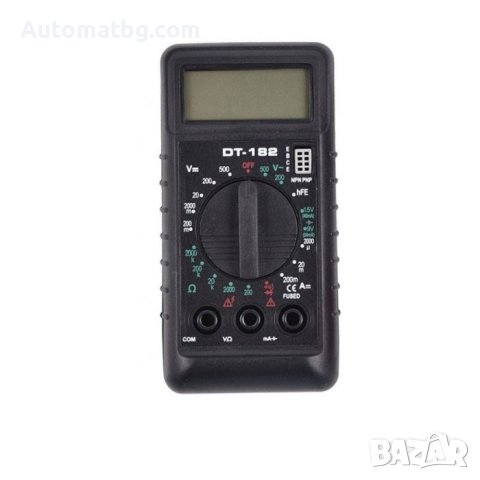 Мултиметър Automat, DT-182, LCD дисплей, Черен, снимка 3 - Аксесоари и консумативи - 41843562