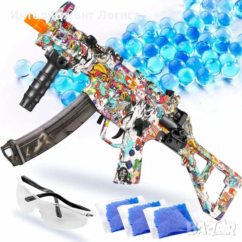 Автомат, гел бластер, пушка с гел топчета, снимка 7 - Електрически играчки - 41574761