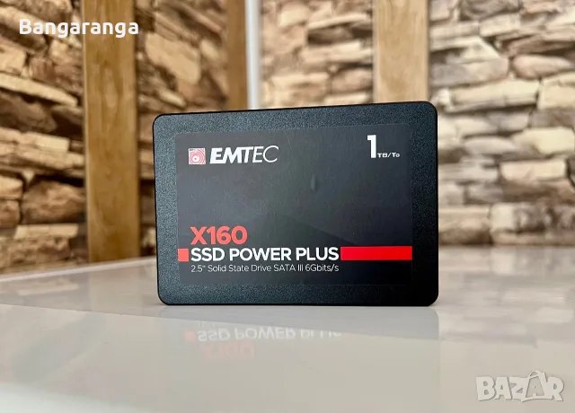 SSD 1TB EMTEC X160 Power Plus 2.5" SATA III – 100% Здраве / Перфектен