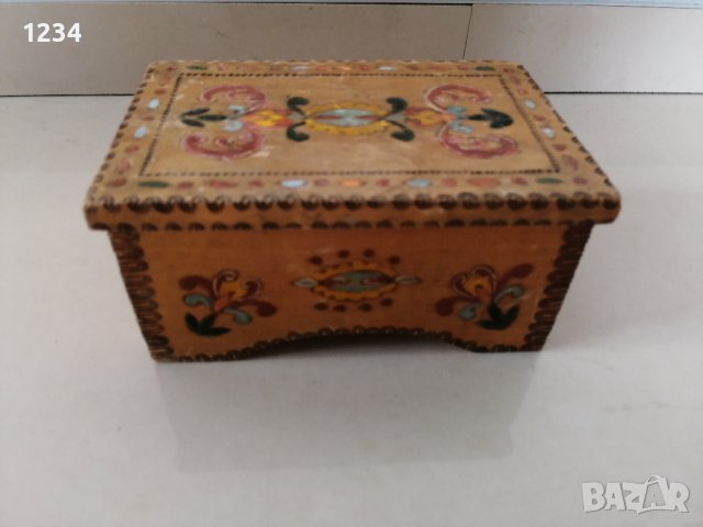 Дървена кутия 15 х 10 h 7.5 см. , снимка 1