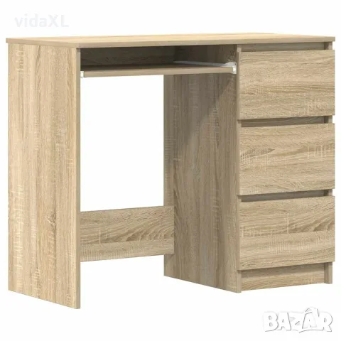 vidaXL Бюро, дъб сонома, 90x45x76 см(SKU: 801376)