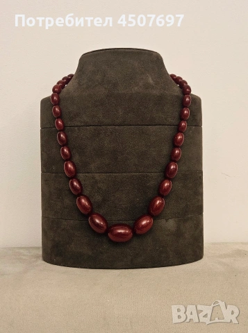 Колие от Червен Кехлибар., снимка 15 - Колиета, медальони, синджири - 53204442