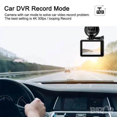 Wifi Екшън камера , водоустойчива 4к камера за видеозаписи, снимка 6 - Камери - 52164460