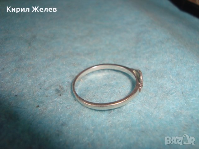 ЛИСТОВИДНО СРЕБЪРНО АРТ НУВО ПРЪСТЕНЧЕ ВИСОКА ПРОБА СРЕБРО МАЙСТОРСКИ СТАР ФЛОРАЛЕН ПРЪСТЕН 25683, снимка 9 - Пръстени - 35884570