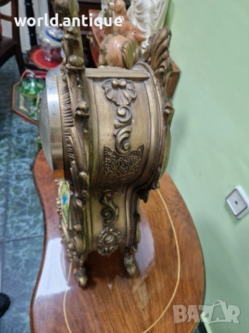 Прекрасен антикварен настолен каминен часовник , снимка 7 - Антикварни и старинни предмети - 53214260