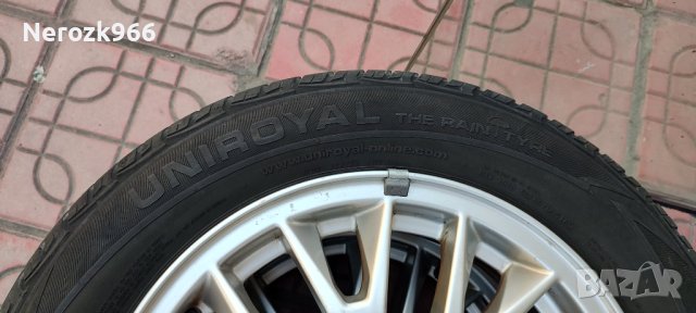 Летни гуми Uniroyal The Rain tyre 195/60R15H с джанти Mitsubishi, снимка 6 - Гуми и джанти - 41332572