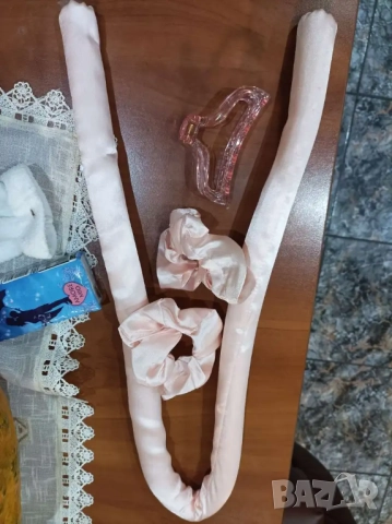  Голяма, стилна ролка за коса от коприна  , снимка 7 - Аксесоари за коса - 51802250