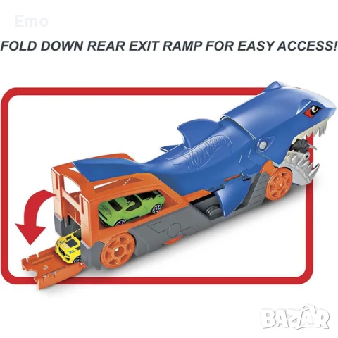 Автовоз акула Hot Wheels, снимка 6 - Коли, камиони, мотори, писти - 50582440