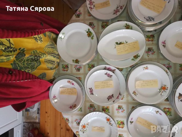 Порцелан за допълване супа, основно, десерт, снимка 3 - Чинии - 42513779
