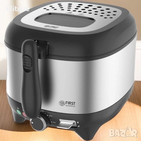 Професионален фритюрник с капацитет 2,5 литра и мощност 1600W FIRST, снимка 4 - Друга електроника - 52854863