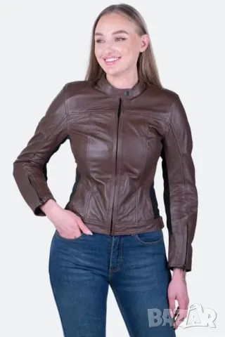 Дамско Кожено Мото Яке, снимка 4 - Аксесоари и консумативи - 50038948