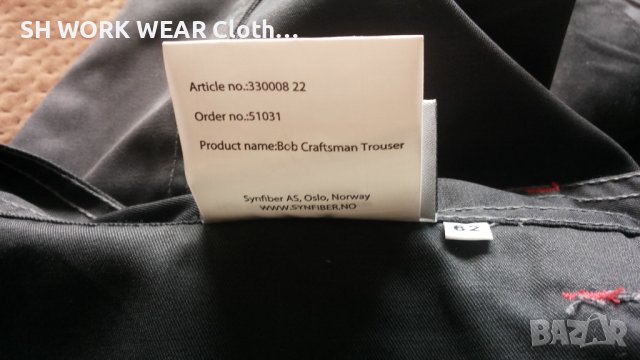 Sunfiber NORWAY Bob Craftsman Work Wear Trouser размер XXXL работен панталон W3-34, снимка 18 - Панталони - 41249748