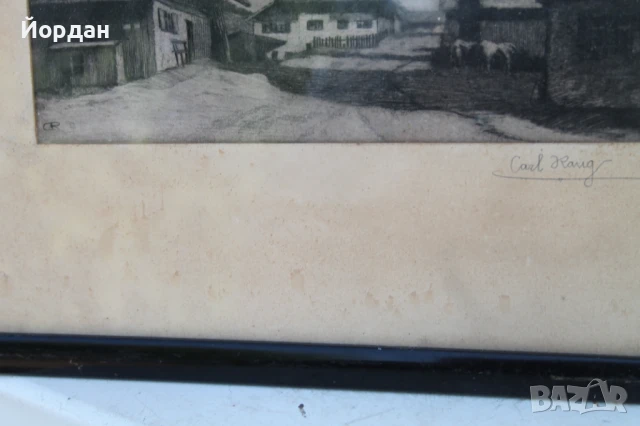 Стара немска графика, снимка 8 - Антикварни и старинни предмети - 50772193