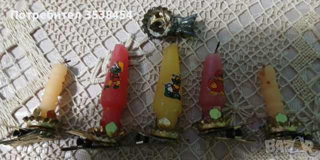 Стъклени новогодишни играчки , снимка 4 - Антикварни и старинни предмети - 52674883