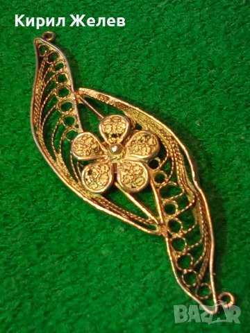 СРЕБЪРНА СТАРИННА ФИЛИГРАННА ВИСУЛКА УКРАШЕНИЕ БИЖУ СРЕБРО РЪЧНА ФИНА РАБОТА 22252