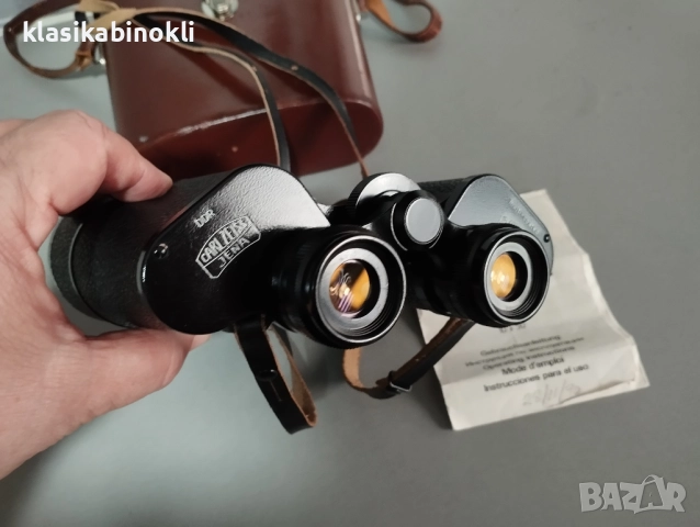 ТОП Немски Бинокъл Carl Zeiss Jena JENOPTEM-MULTI-COATED -10 х 50W-ГДР, снимка 3 - Екипировка - 52709791