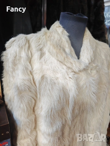 Дълго дамско палто естествен косъм , снимка 7 - Палта, манта - 53166415