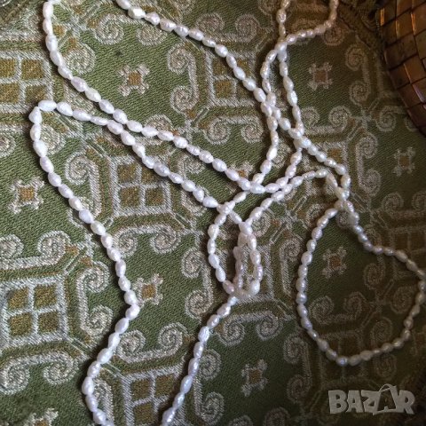 Огърлица естествени перли  НАМАЛЕНИЕ, снимка 3 - Колиета, медальони, синджири - 38784438