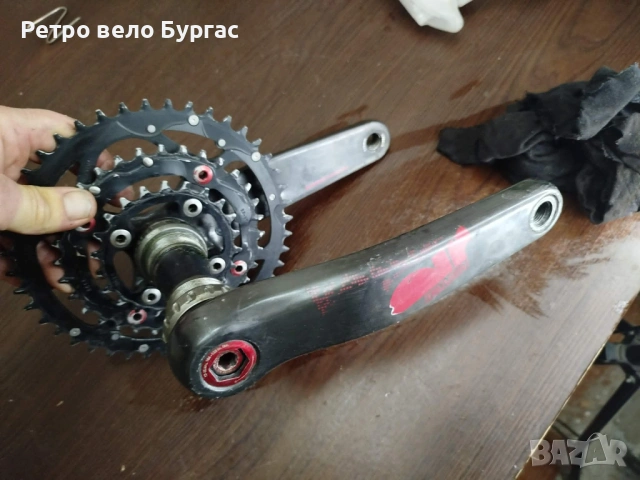 Курбел със средно движение за велосипед Колело карбон SRAM truvativ noir , снимка 5 - Части за велосипеди - 53653116