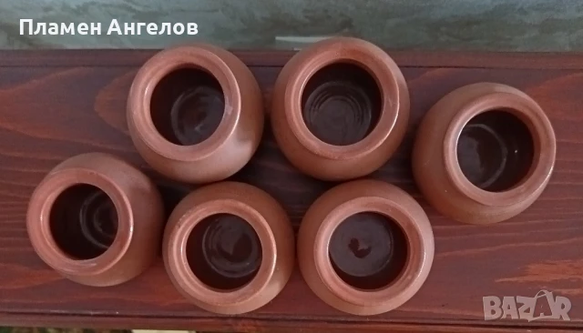 Керамични саксийки, гърненца-6 броя, снимка 6 - Декорация за дома - 51368198