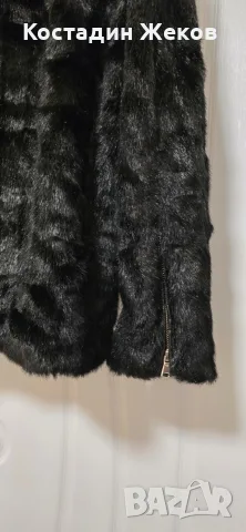  Ново . Дамско пухено палто. ZARA WOMAN. , снимка 5 - Палта, манта - 56047289