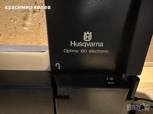 шведска шевна машина "HUSQVARNA Optima 180 electronic", снимка 2 - Шевни машини - 52684853