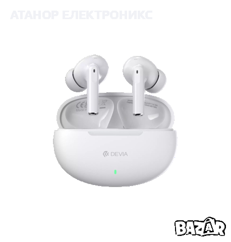 Безжични слушалки DEVIA - бели и черни , снимка 1 - Безжични слушалки - 44826023