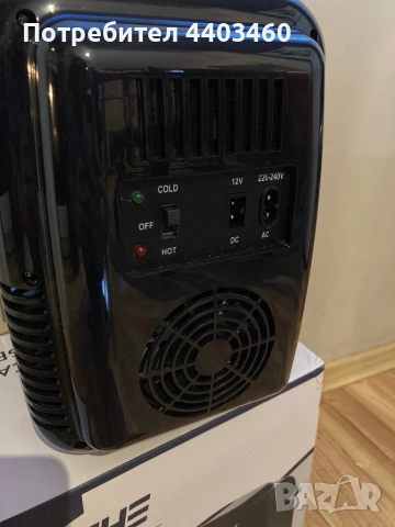 Мини хладилник YASHE Mini Fridge 4 литра 220V-12V DC Черен, снимка 4 - Хладилници - 52885637