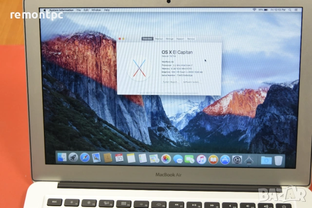 Macbook Air 2015 8 GB 256 SSD A1465, снимка 3 - Лаптопи за работа - 53282128